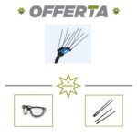 Abbacchiatore Elettrico a Batteria ICARUS V1 ECO PLUG IN - Asta in Alluminio Telescopica da 185 - 270 cm con Cavo 13 mt- Campagnola